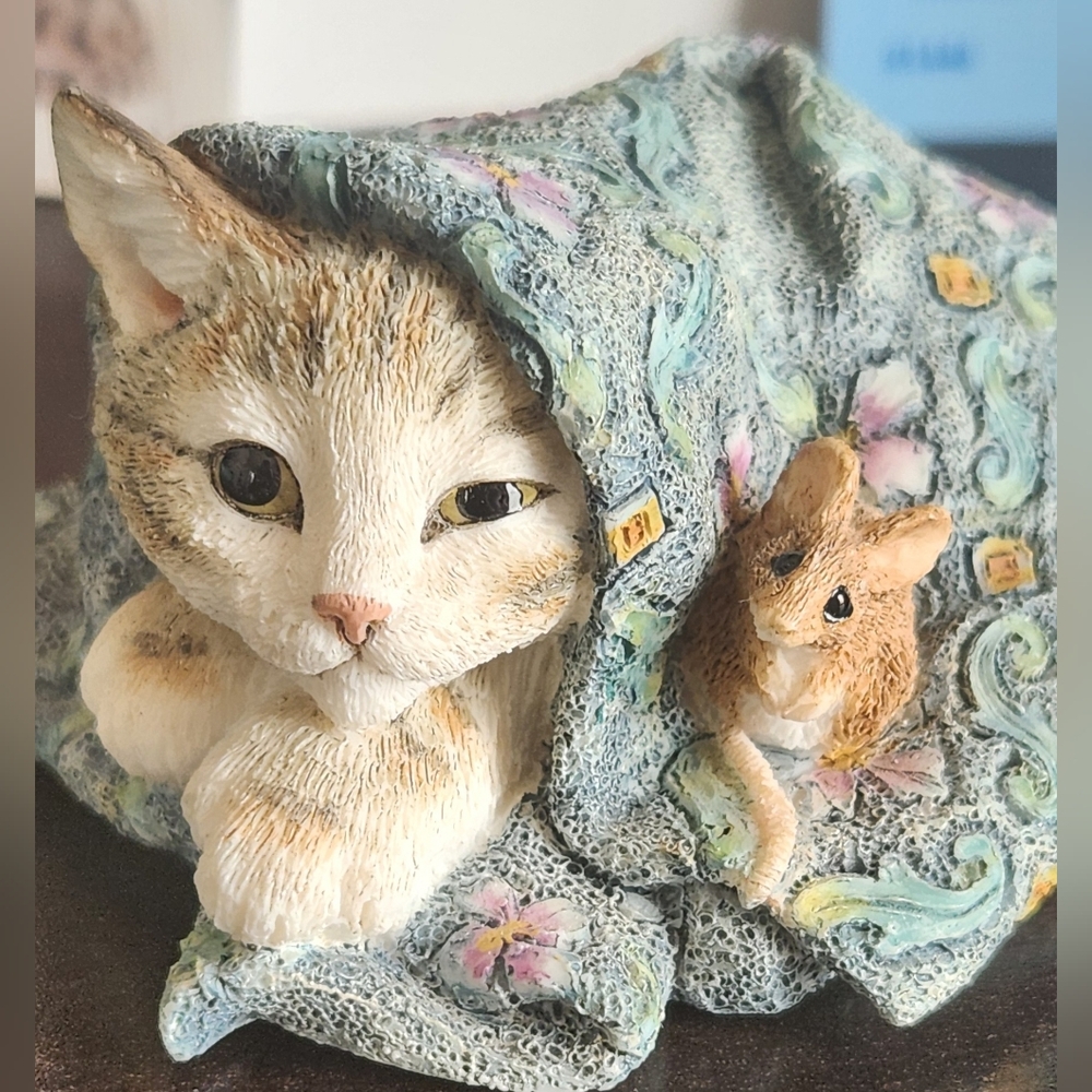 Country Artists Kitten With Mouse #01446 Figurine